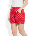 Womens Cotton Printed Beach Shorts Summer Pants Indian Medium Size,W-CSRTM-2824