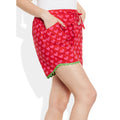 Womens Cotton Printed Beach Shorts Summer Pants Indian Medium Size,W-CSRTM-2824