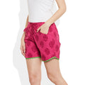 Womens Cotton Printed Beach Shorts Summer Pants Indian Medium Size,W-CSRTM-2827