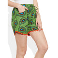 Womens Cotton Printed Beach Shorts Summer Pants Indian X- Large Size,W-CSRTXL-2809