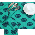 Reversible Printed Cotton Placemats And Napkins Set of 6, Indian Décor  200TC