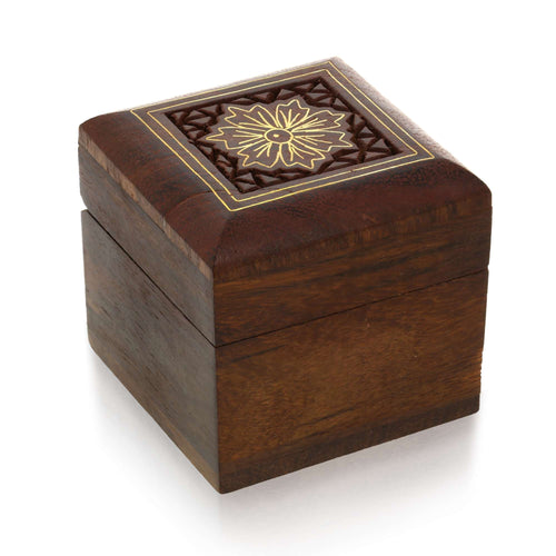 Handmade Wooden Box for Jewelry - Wood Trinket Box - Perfect for Rings, Earrings, Toe Rings & Cuff Links