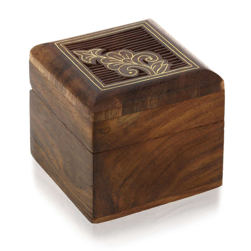 Wooden Box for Jewelry - Wood Trinket Box - Perfect for Rings, Earrings, Toe Rings & Cuff Links