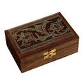 Indian Jewelry Holder - 6 x 4 x 2 Inch Small Wood Box - Jewelry Boxes for Bracelet - Present for Her