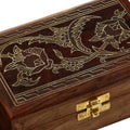 Indian Jewelry Holder - 6 x 4 x 2 Inch Small Wood Box - Jewelry Boxes for Bracelet - Present for Her