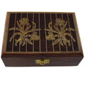 Indian Jewelry Holder - 7 x 5 x 2.5 Inch large Wood Box - Jewelry Boxes for Bracelet - Anniversary Gift