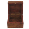 Indian Elephant Jewelry Holder - 3 x 3 x 2 Inch Small Wood Box - Jewelry Boxes for Necklaces -Lover Gifts